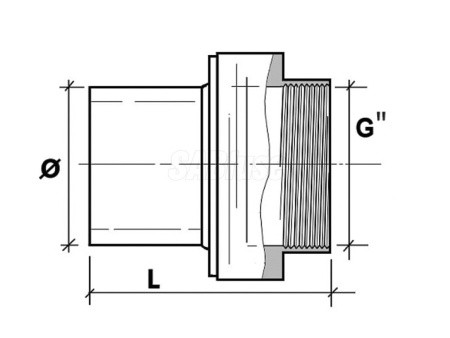 Переход ПЭ/ЛАТУНЬ PN16 SDR11 PE100 D25X3/4